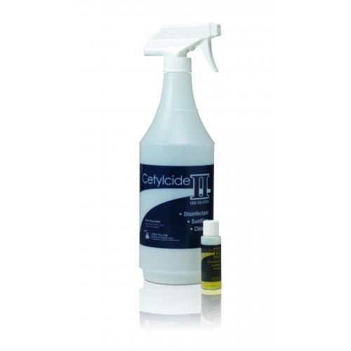 Cetylcide-II Hard Surface Disinfectant 1/2 oz. Kit with Quart Spray Bottle